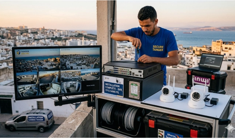 installation camera tanger